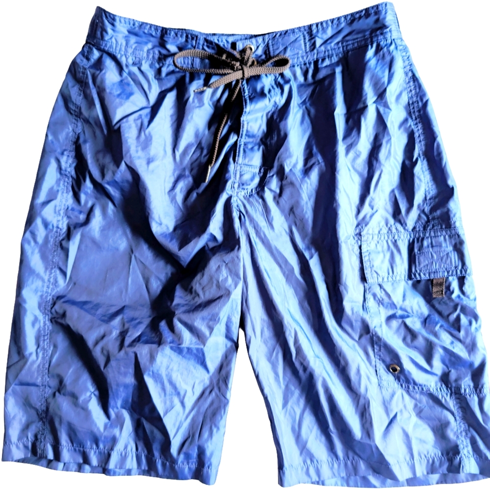 Blue Cargo Swim Shorts